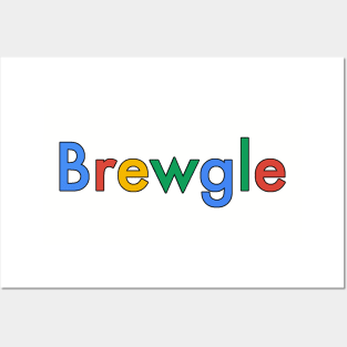 Brew Search Engine (Black Outline) Posters and Art